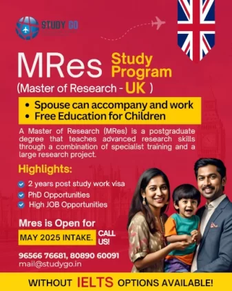 UK MRES study program consultant for May 2025 intake